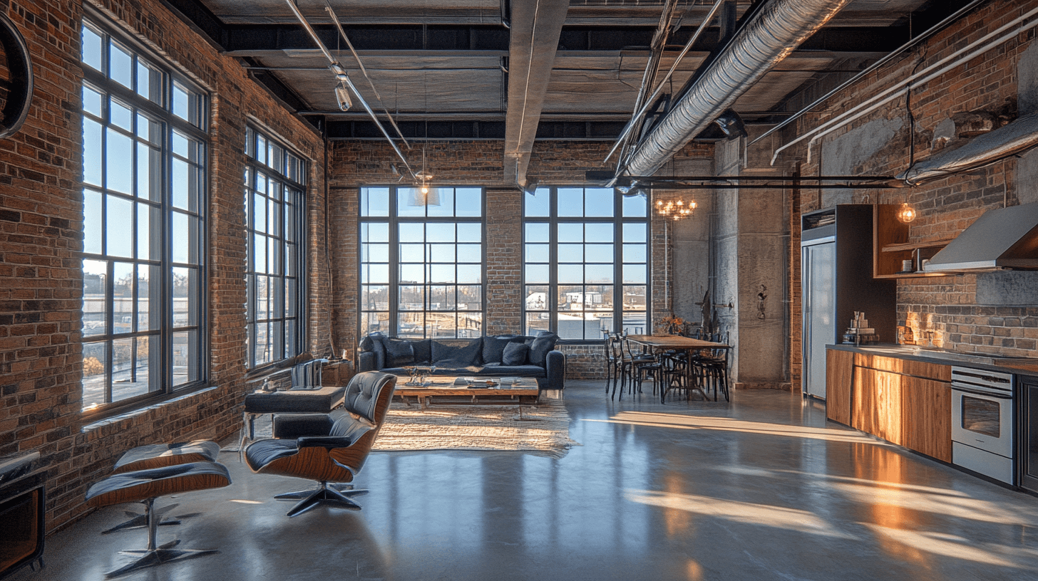 Loft-Stil: Offene Räume und industrielle Elemente