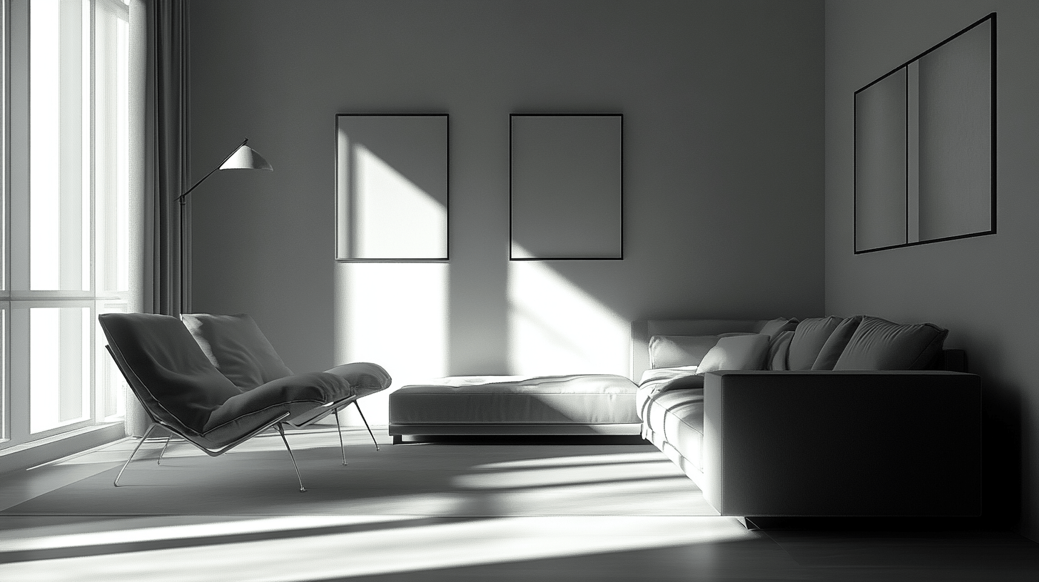Monochrome Wohnstile: Minimalismus trifft auf Eleganz