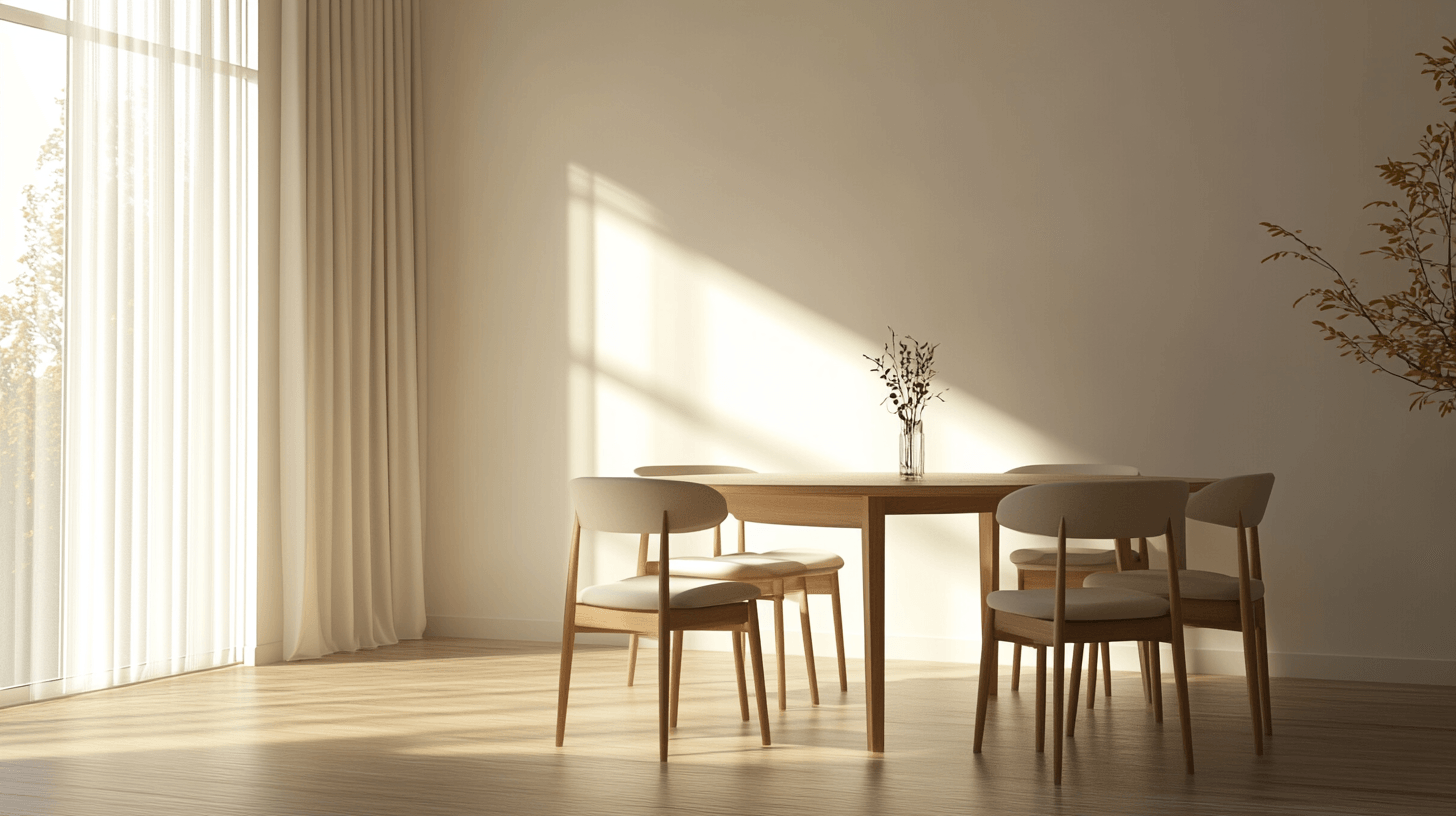 Esszimmer im minimalistischen Stil: Weniger ist mehr