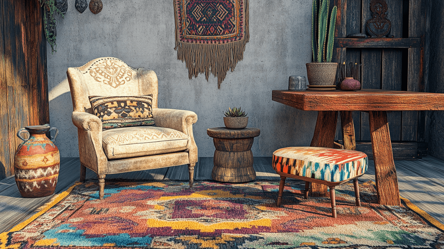 Möbel im Nomadic Boho Stil