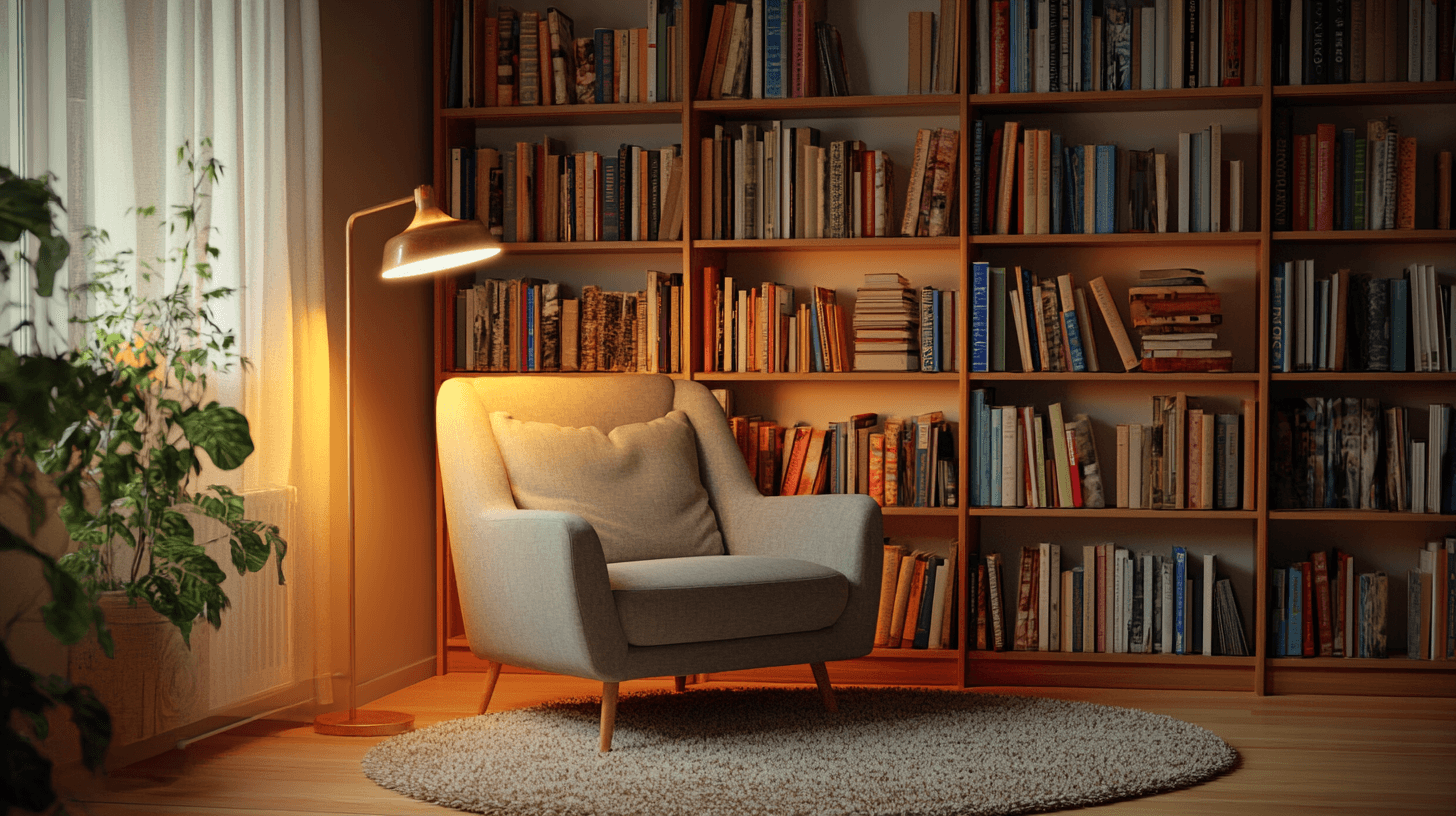 Gemütliche Leseecke im Wohnzimmer: Tipps für einen Rückzugsort