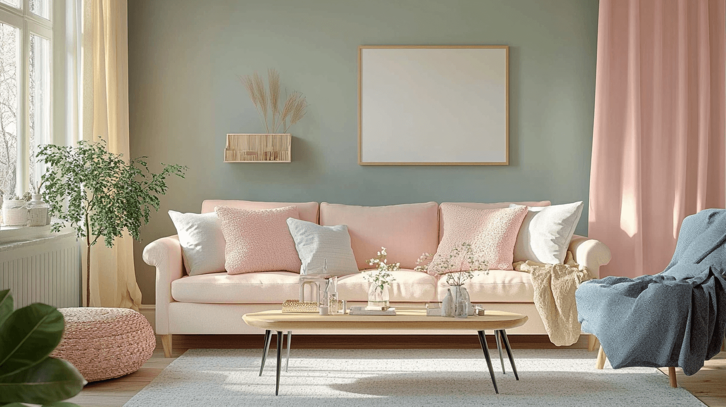 Farbpaletten und Materialien im Nordic Vintage Stil
