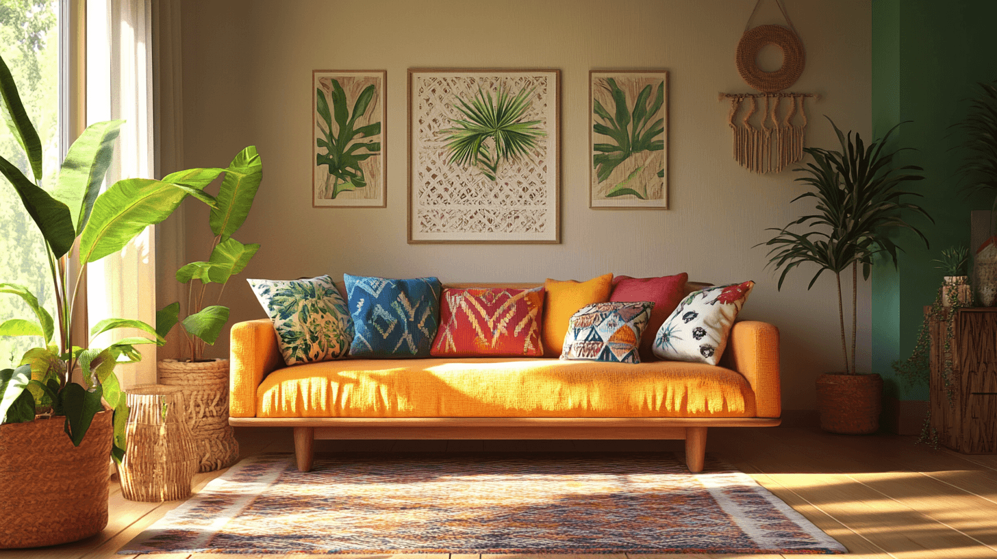 Dekorative Akzente: So setzt du Highlights im Tropical Boho Stil