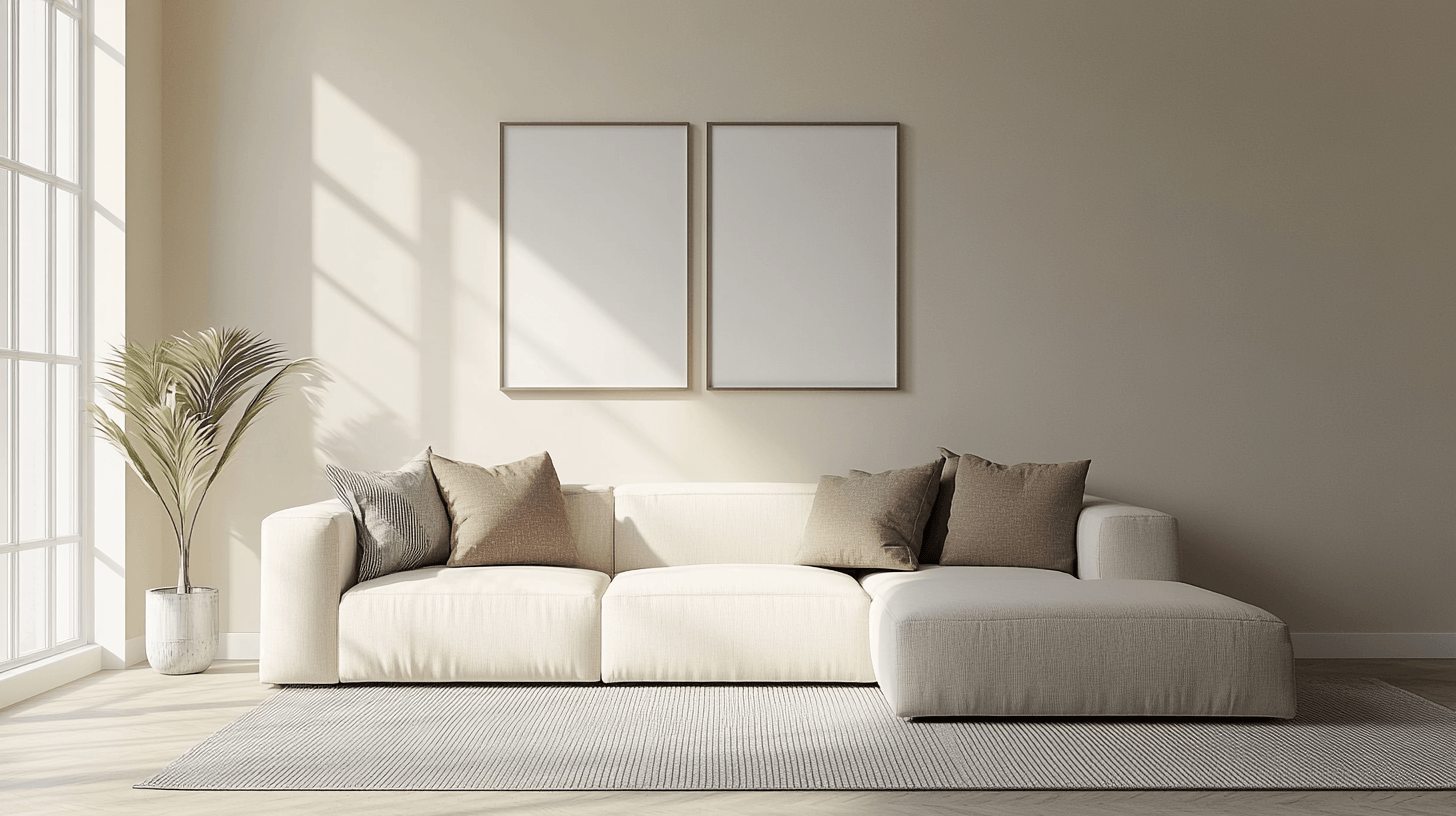 Farbgestaltung im modernen Wohnzimmer