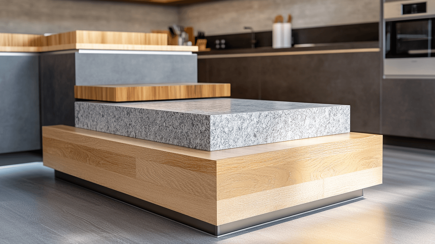Materialien für Kücheninseln
