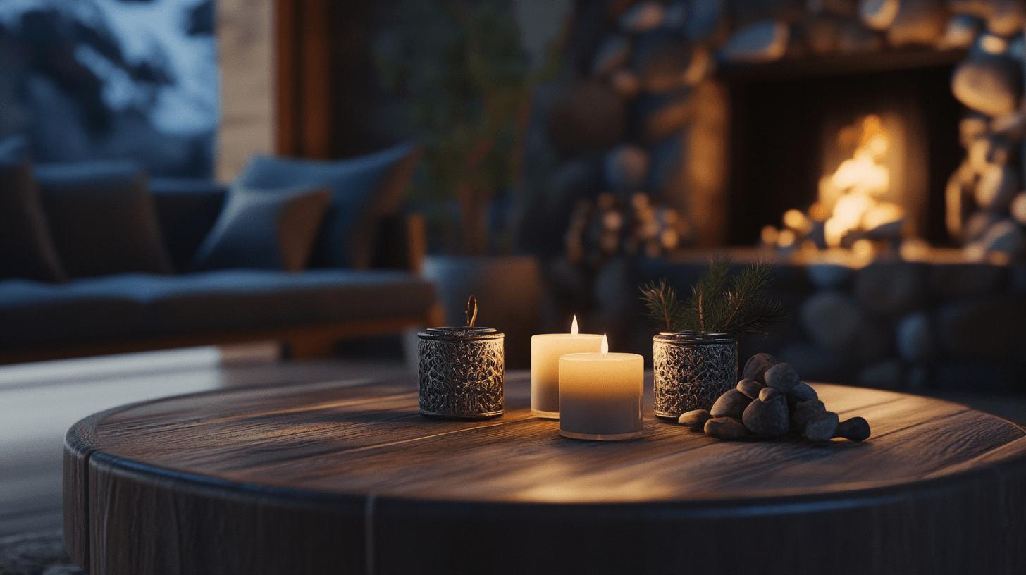 Dekorationselemente für ein alpines Ambiente