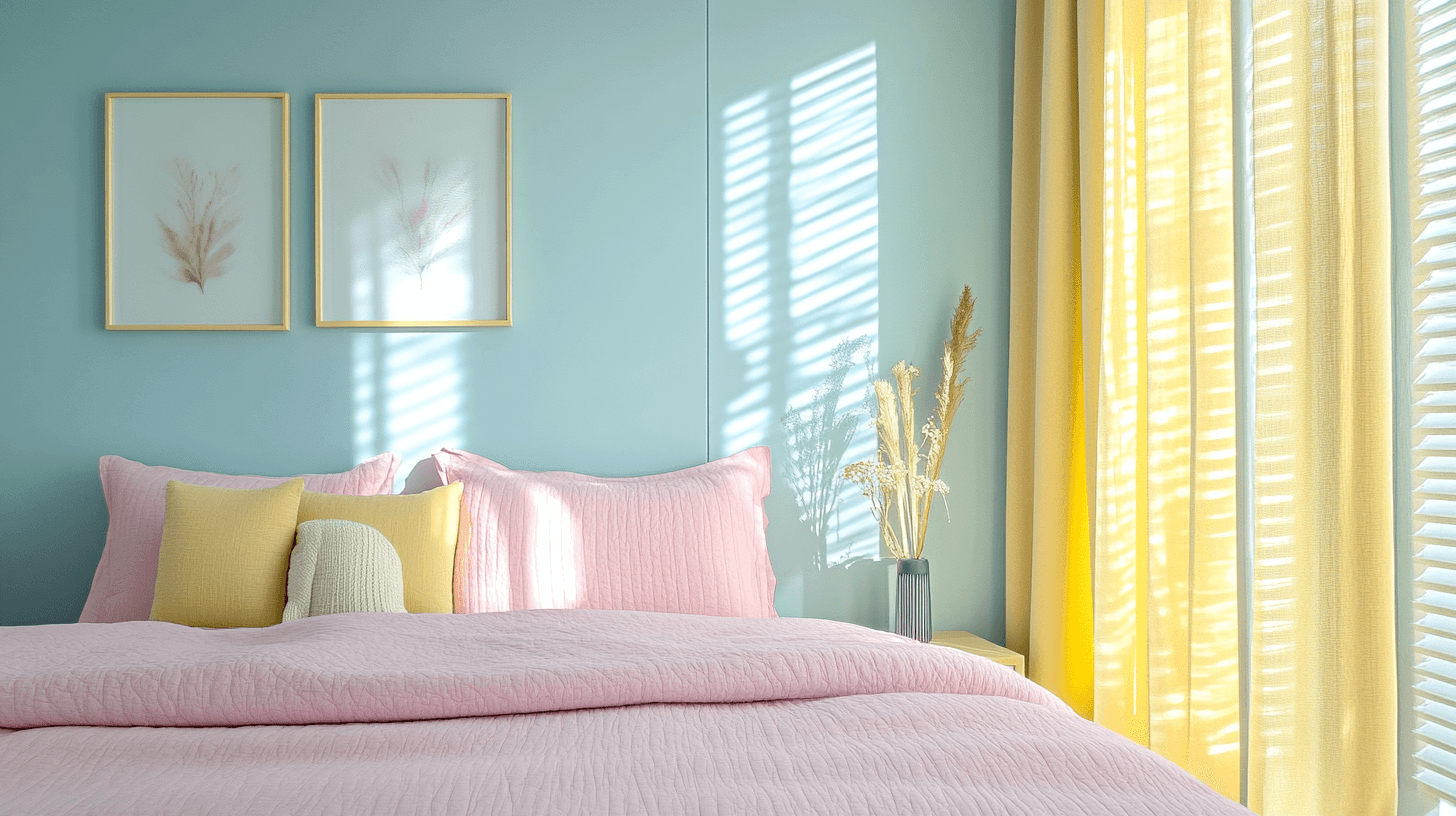 Schlafzimmer in Pastell: Eine Oase der Ruhe