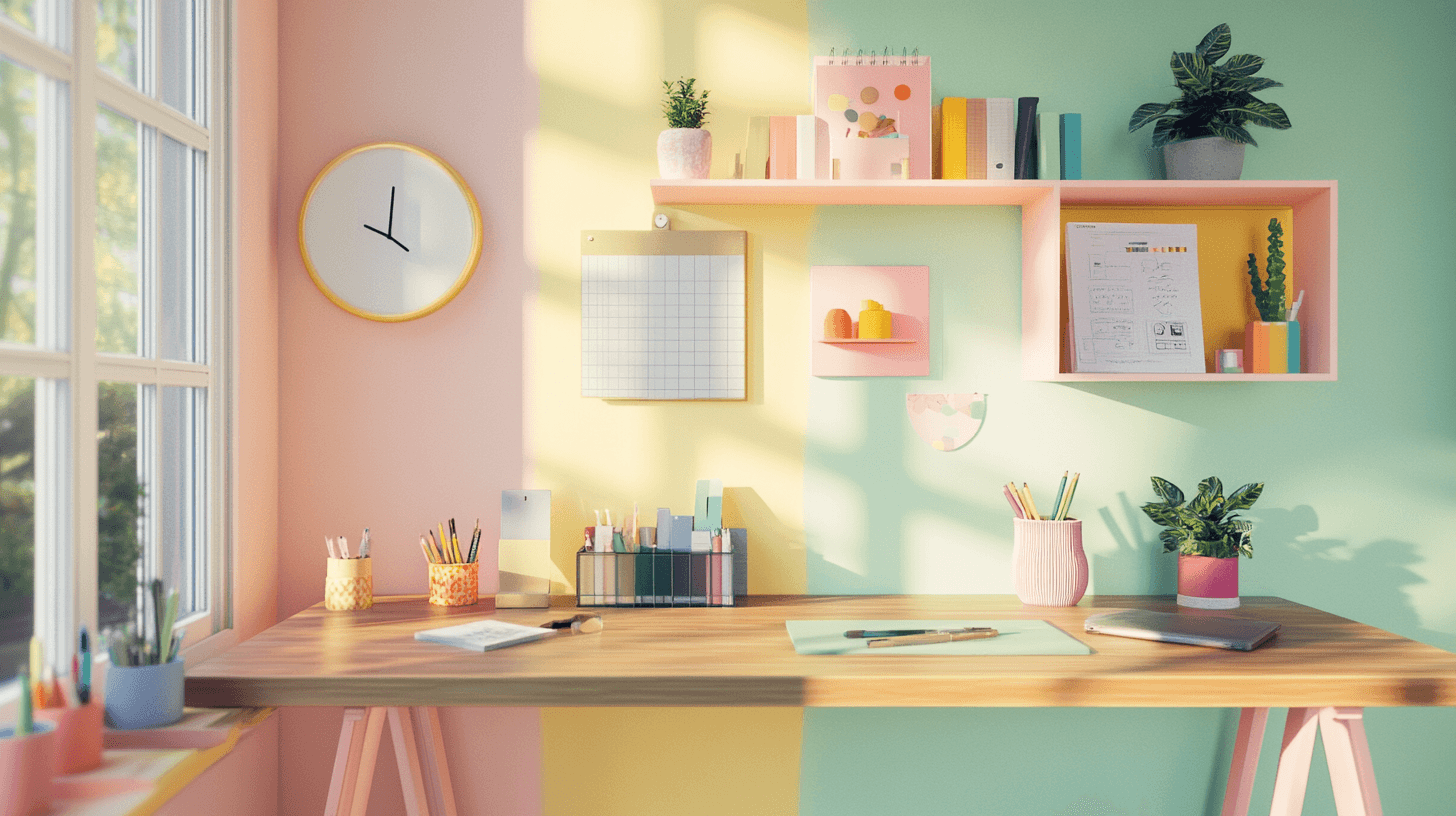 Farbgestaltung für das Home-Office