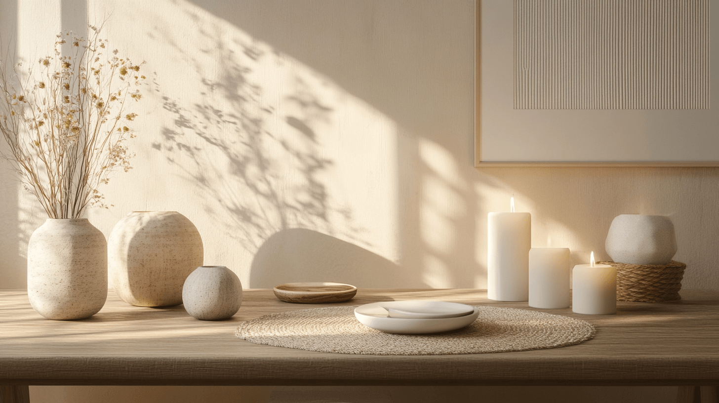Dekoration und Accessoires im skandinavischen Esszimmer