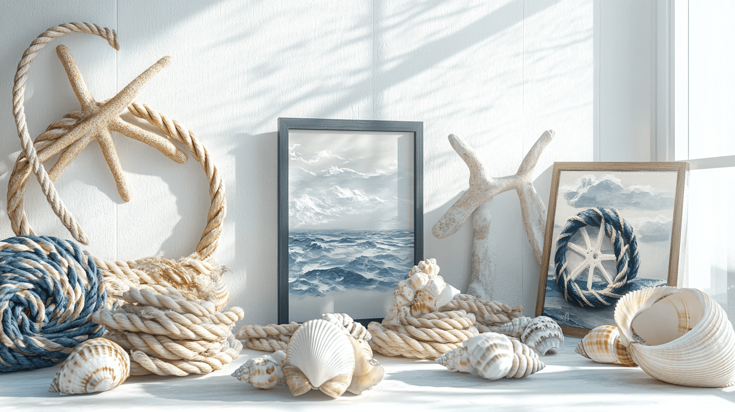 Dekorationen, die den Coastal Chic Look vervollständigen