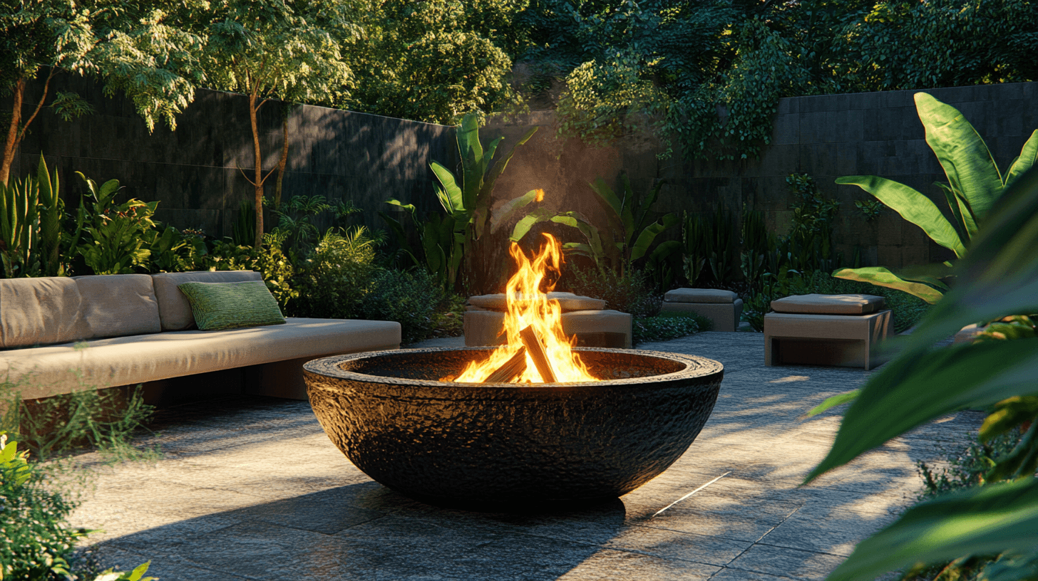 Feuerschalen als dekoratives Element im Garten