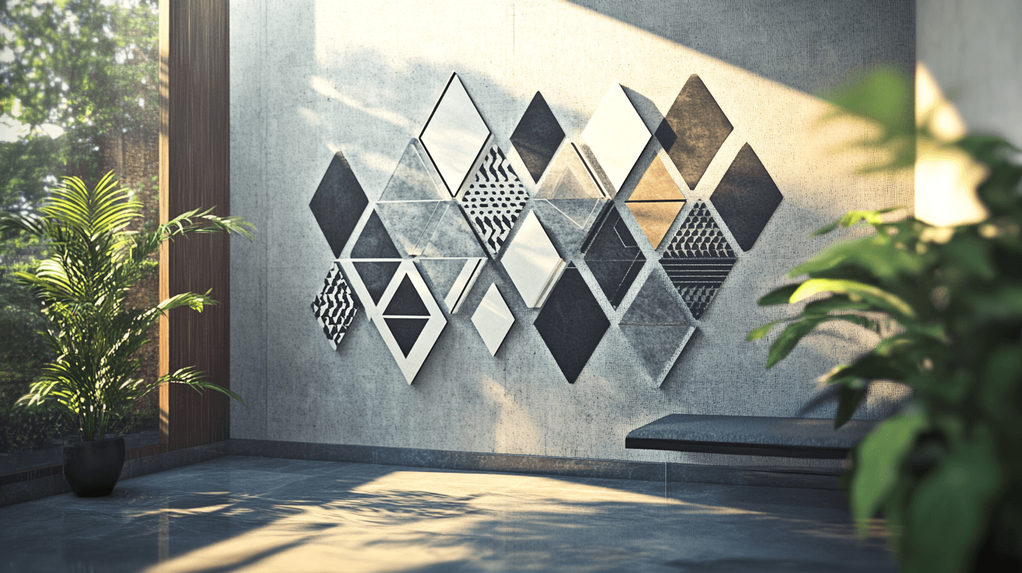 Wandgestaltung: Geometrische Muster für kreative Akzente