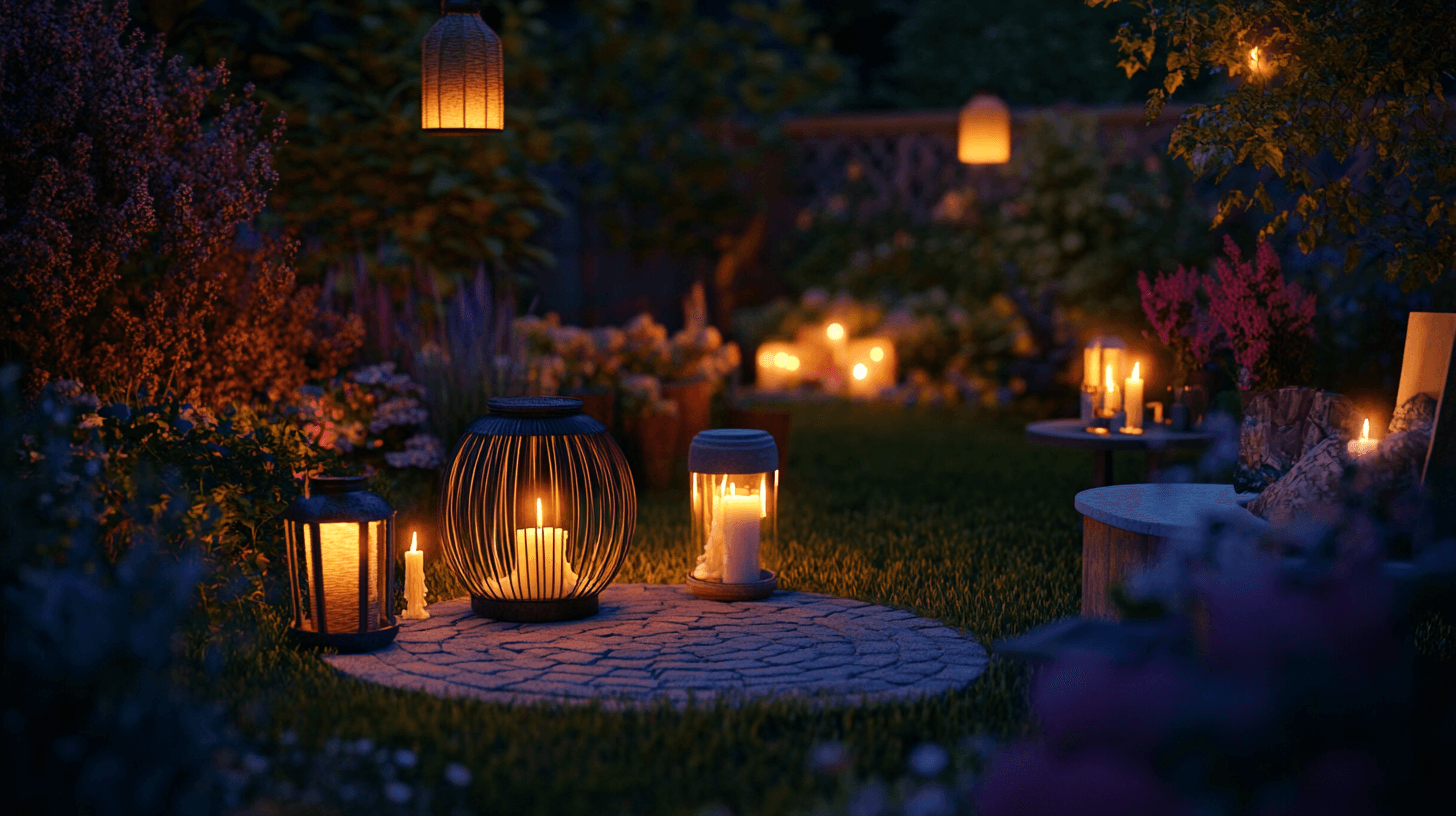 Kerzen und Laternen für den Außenbereich: Gemütliches Licht für den Garten