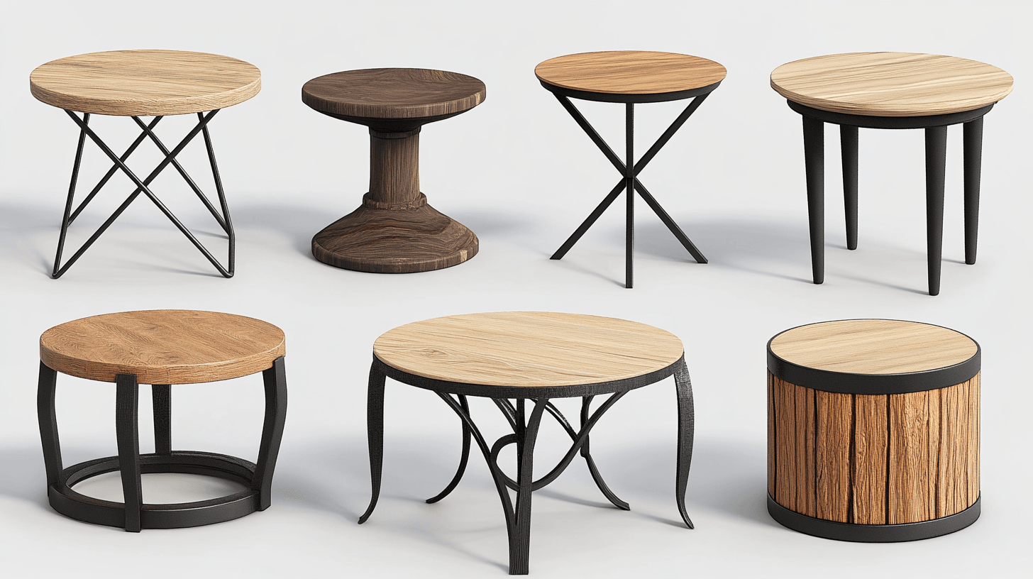 Designs und Materialien: Beistelltische für jeden Stil