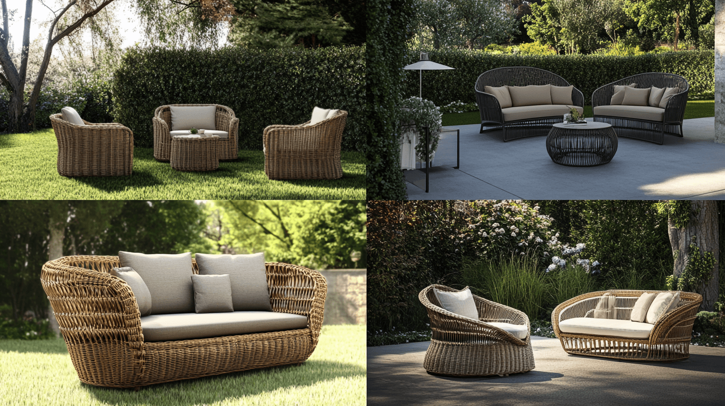 Stilvarianten und Kombinationsmöglichkeiten von Rattan-Gartenmöbeln