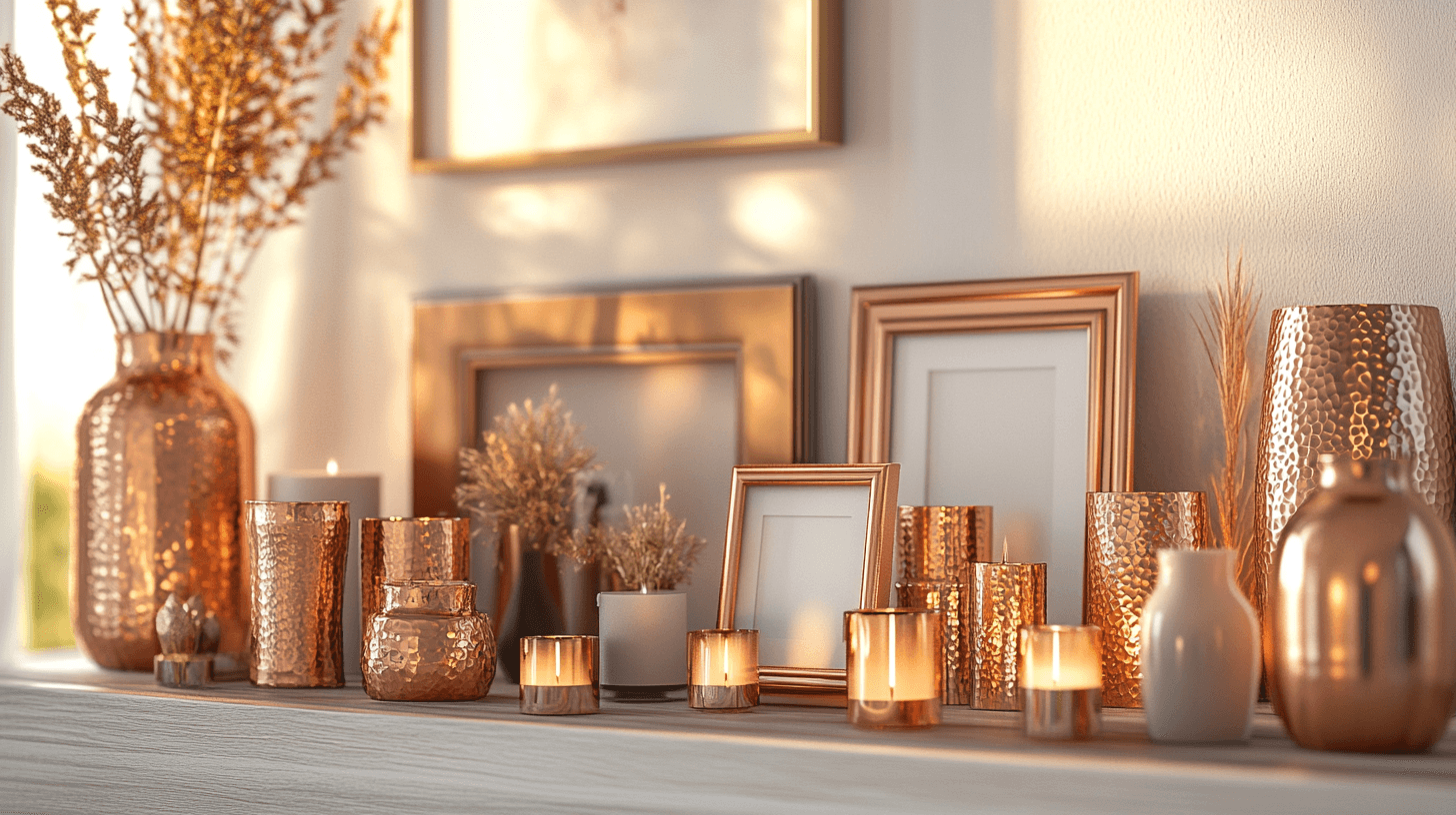 Dekoration mit Kupfer: Metallene Akzente für das Wohnzimmer