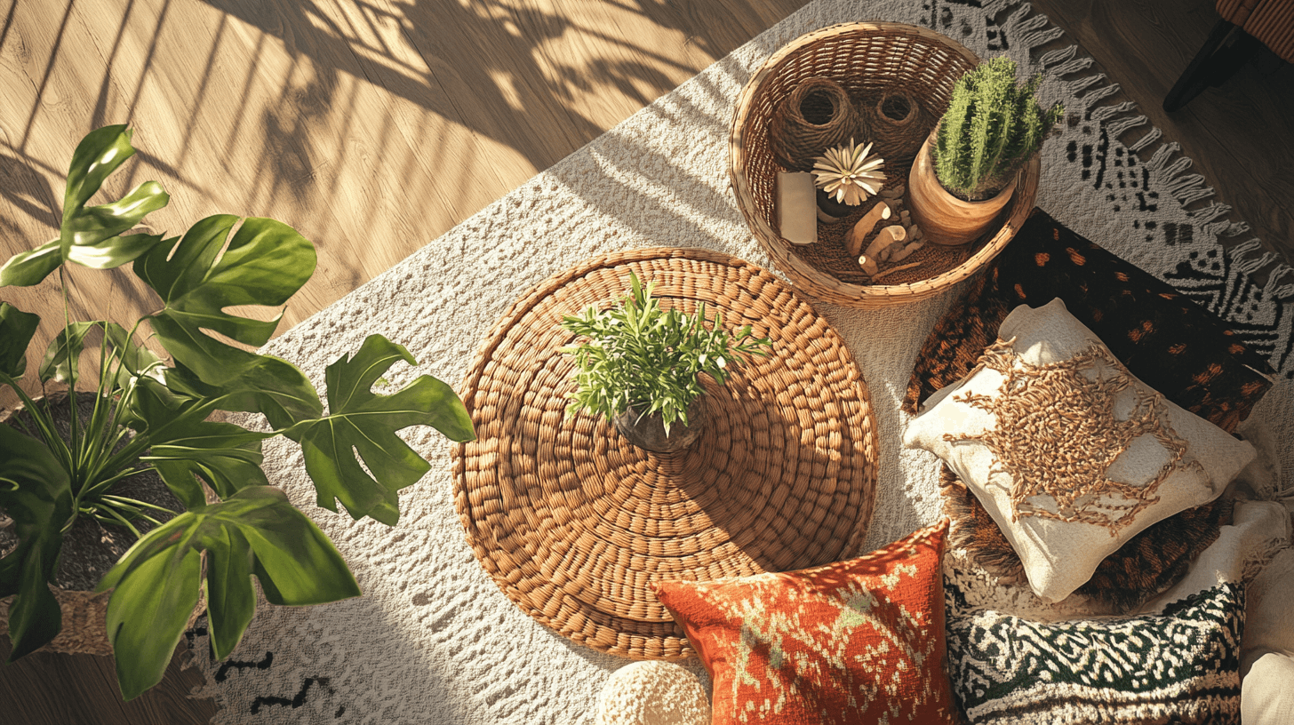 Dekoration im Zen Boho Stil: Natürliche Materialien und kreative Akzente