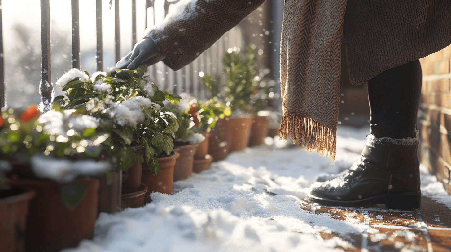 Pflege und Schutz von Balkonpflanzen im Winter