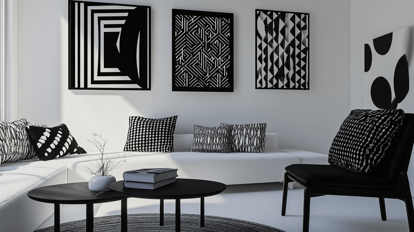 Dekoration in Schwarz-Weiß: Minimalistisch und ausdrucksstark