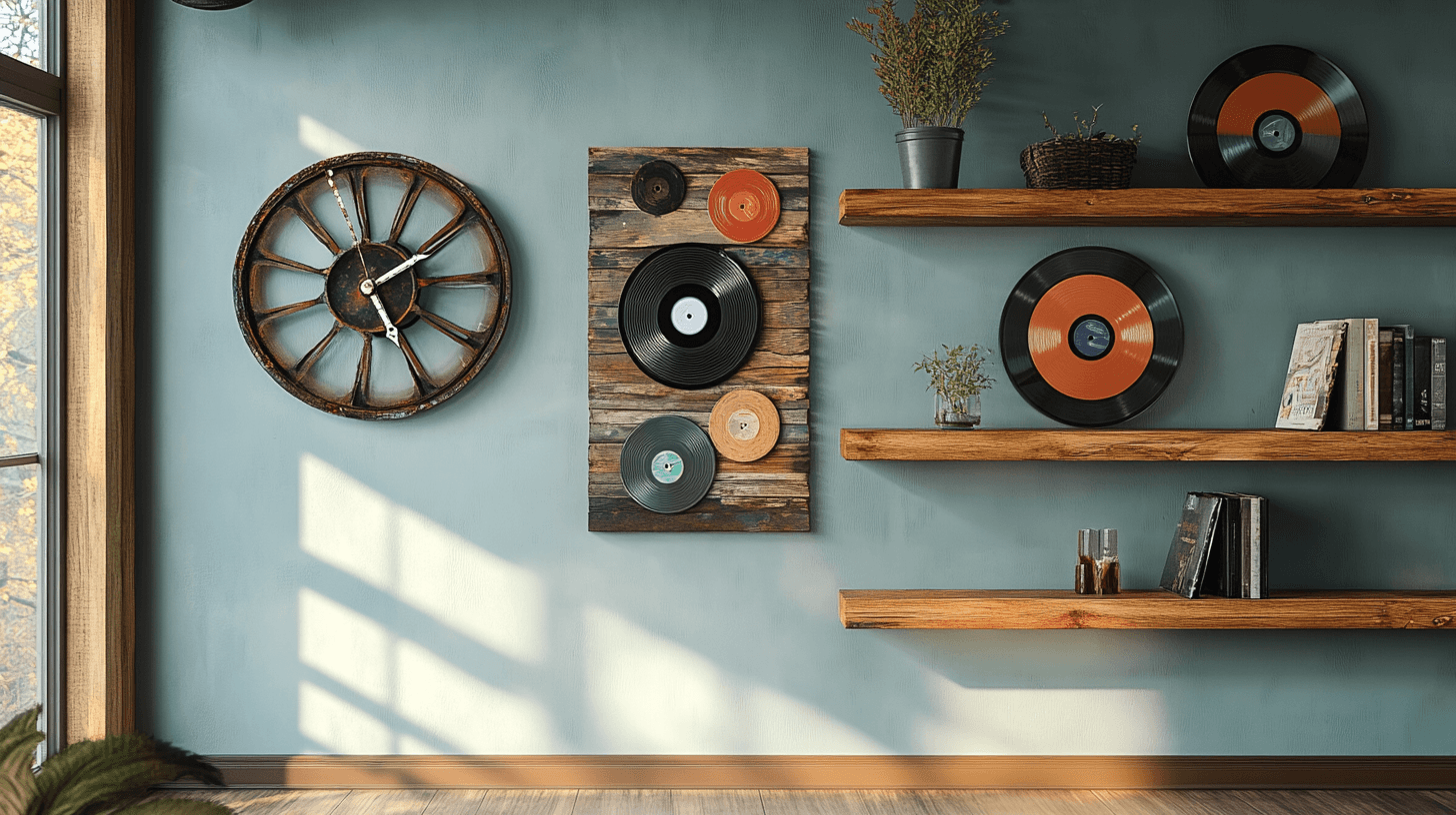 Kreative Wandgestaltung mit Upcycling-Elementen