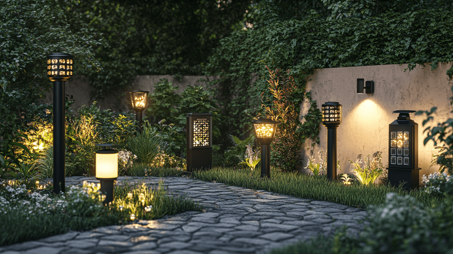 Verschiedene Arten von Solarlampen