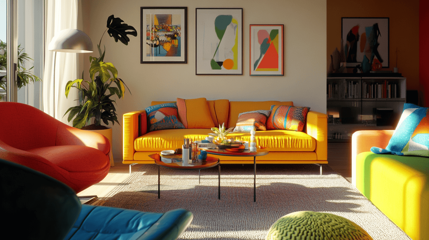 Kräftige Farben stilvoll kombinieren: Tipps und Tricks