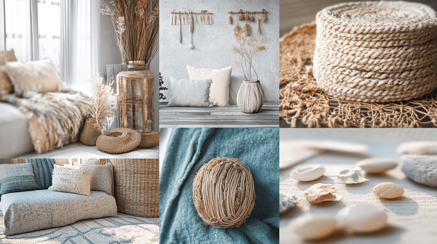 Dekoration im Scandi-Boho-Stil: Texturen und Farben geschickt einsetzen
