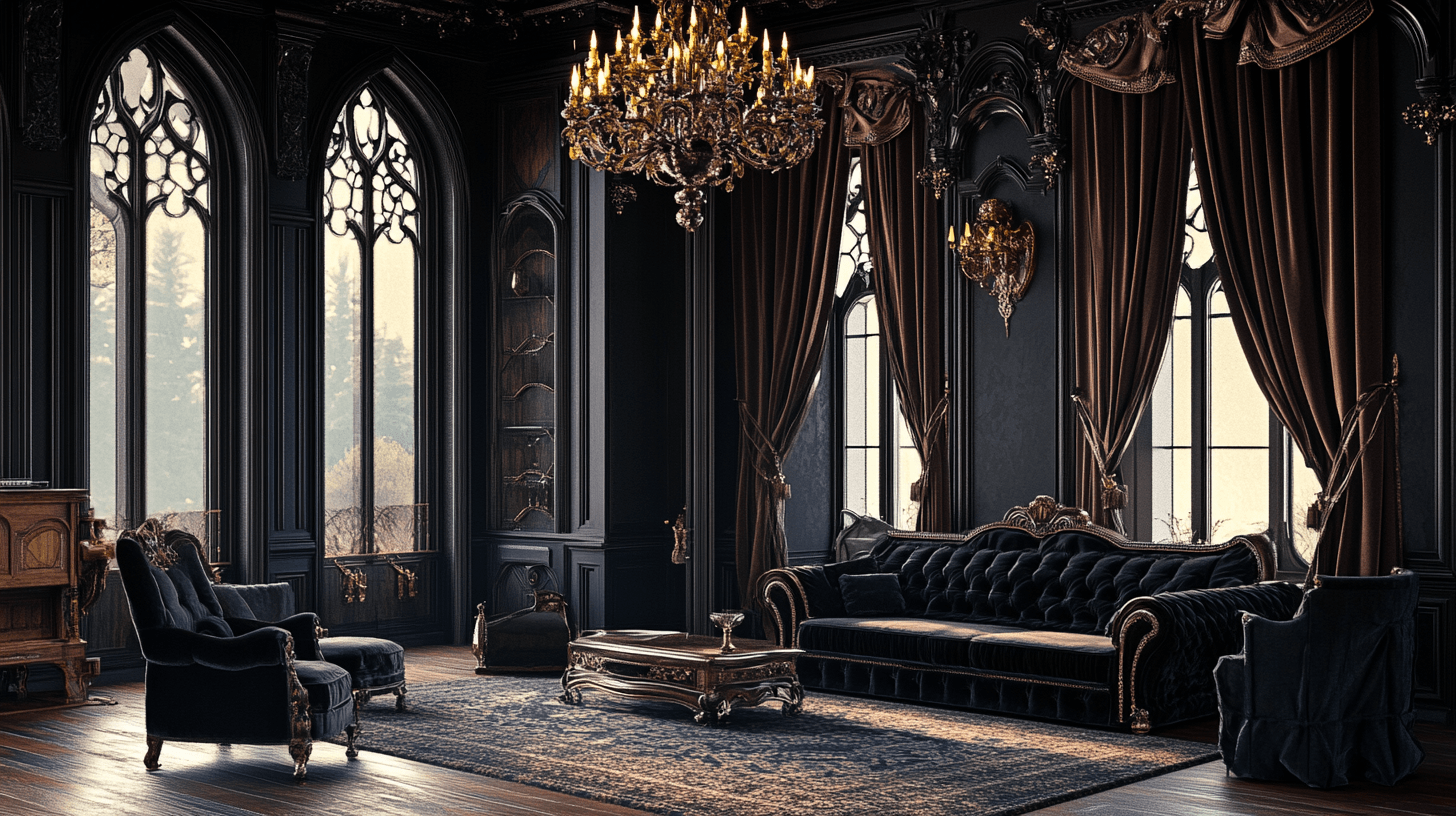 Gothic Revival: Dunkle Farben und prächtige Details