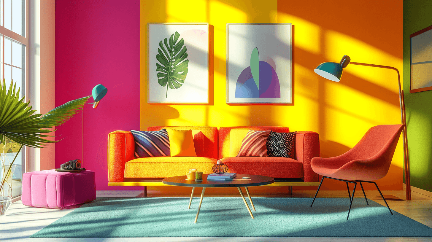 Die Magie der Farben im Retro Pop Stil
