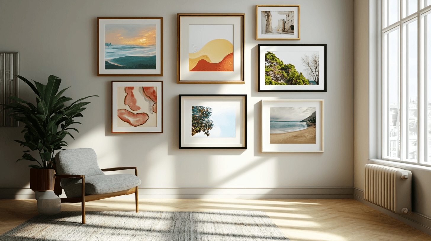 Galerie-Wände gestalten: Der perfekte Mix aus Rahmen und Kunst