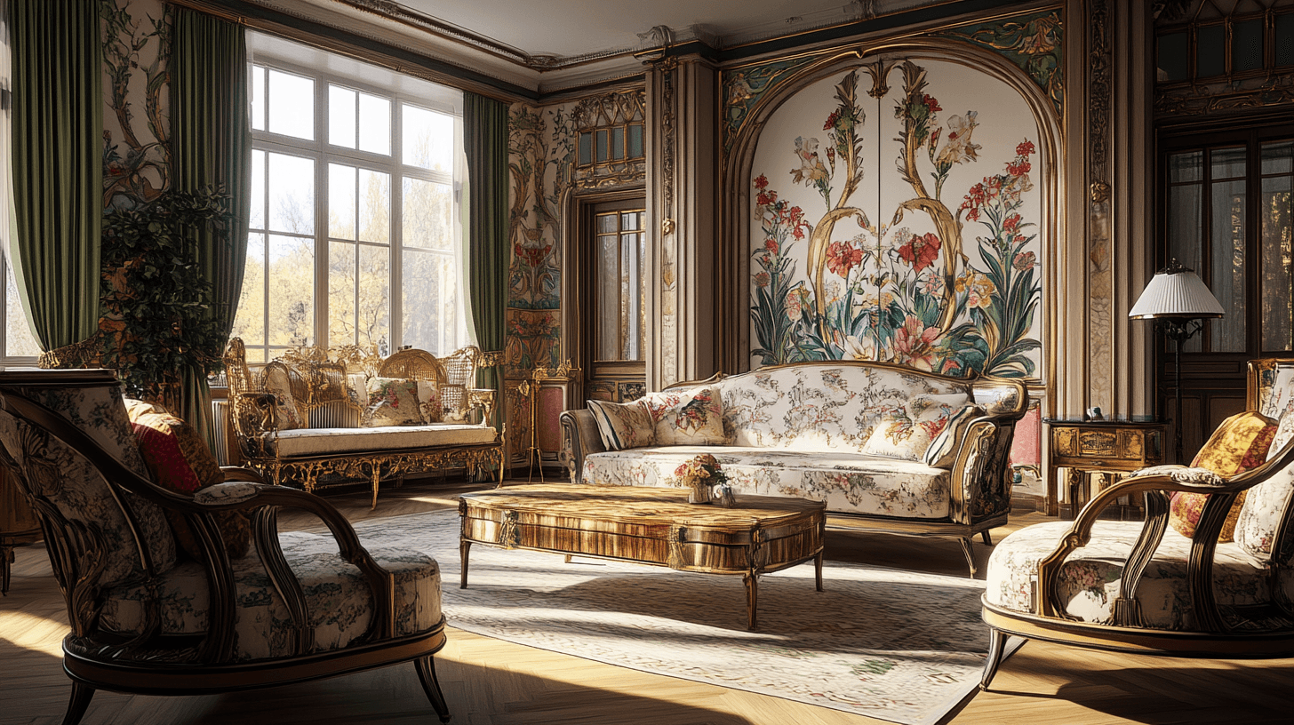 Jugendstil: Kunstvoller Wohnstil mit floralen Motiven