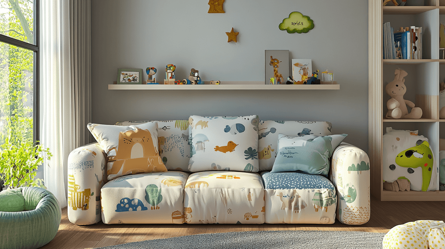 Verschiedene Arten von Kindersofas