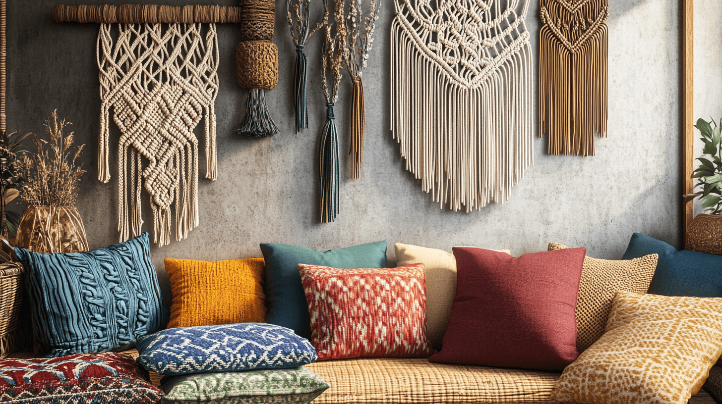 Dekoration im Boho-Chic-Stil