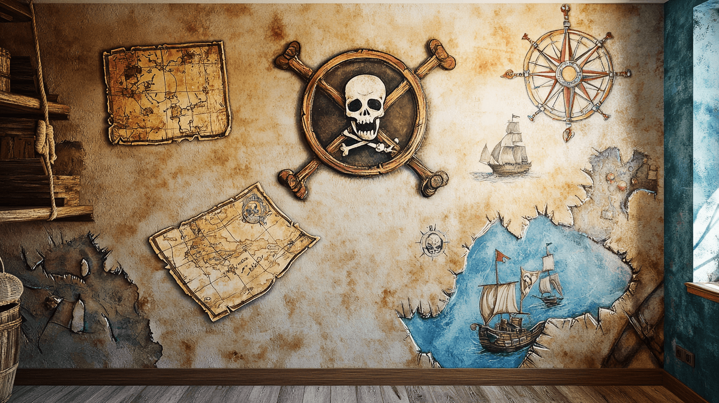 Wandgestaltung: Kreative Ideen für kleine Piraten