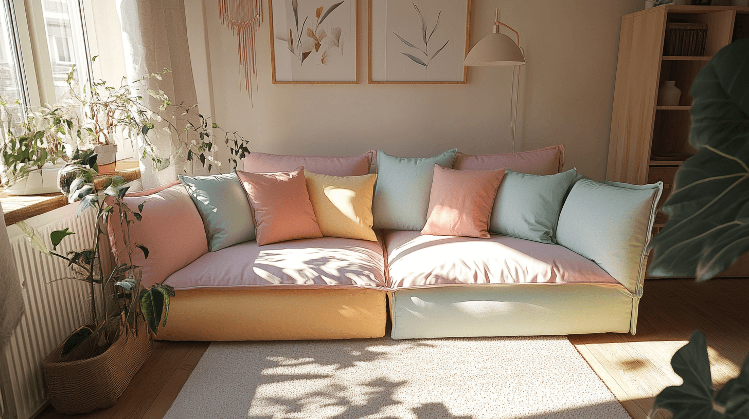 Pastellfarbene Sofas: Der Mittelpunkt deines Wohnzimmers