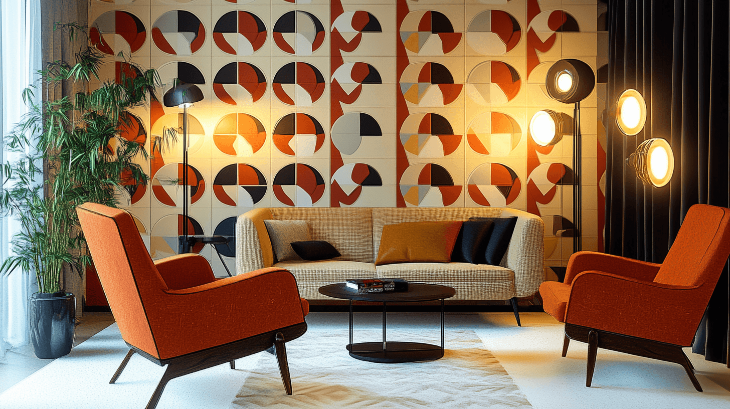 Dekorationselemente im Mid-Century Modern Stil