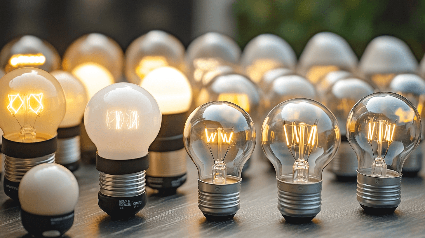 Verschiedene Typen von Energiesparlampen