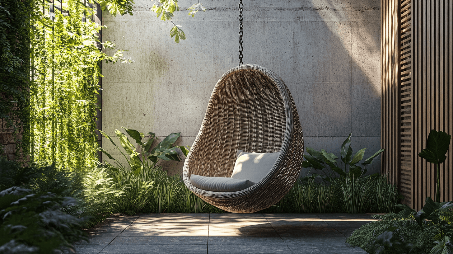 Integration von Hängesesseln in dein Outdoor-Design