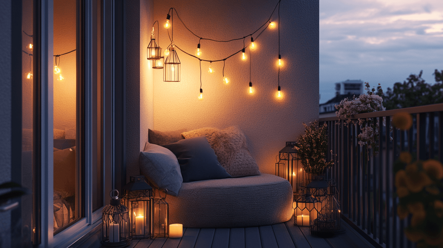 Beleuchtung für Balkon und Terrasse: Stimmungsvolles Licht für laue Abende