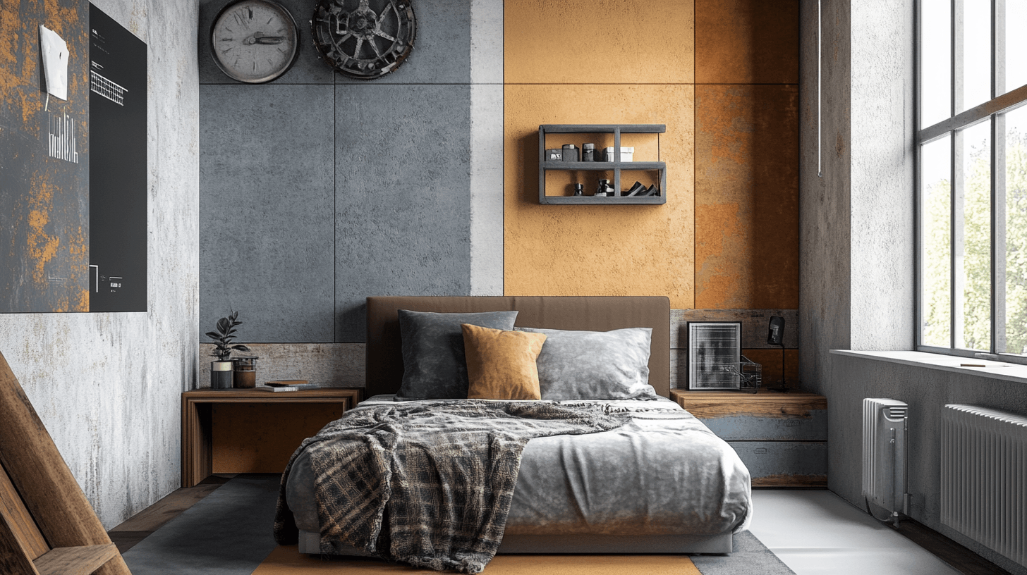 Farbgestaltung und Materialien im Industrial-Stil