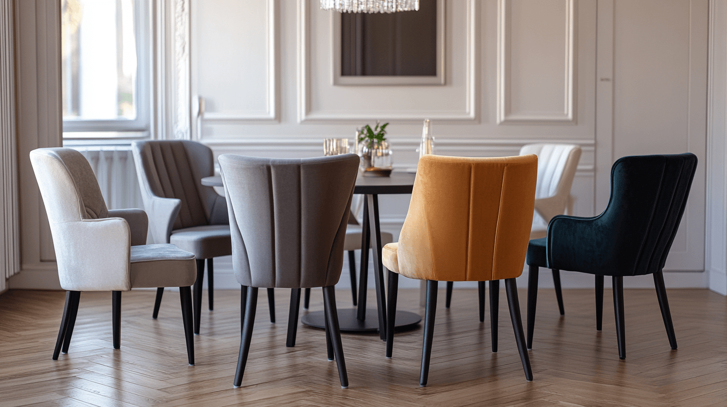 Verschiedene Stile von Designerstühlen