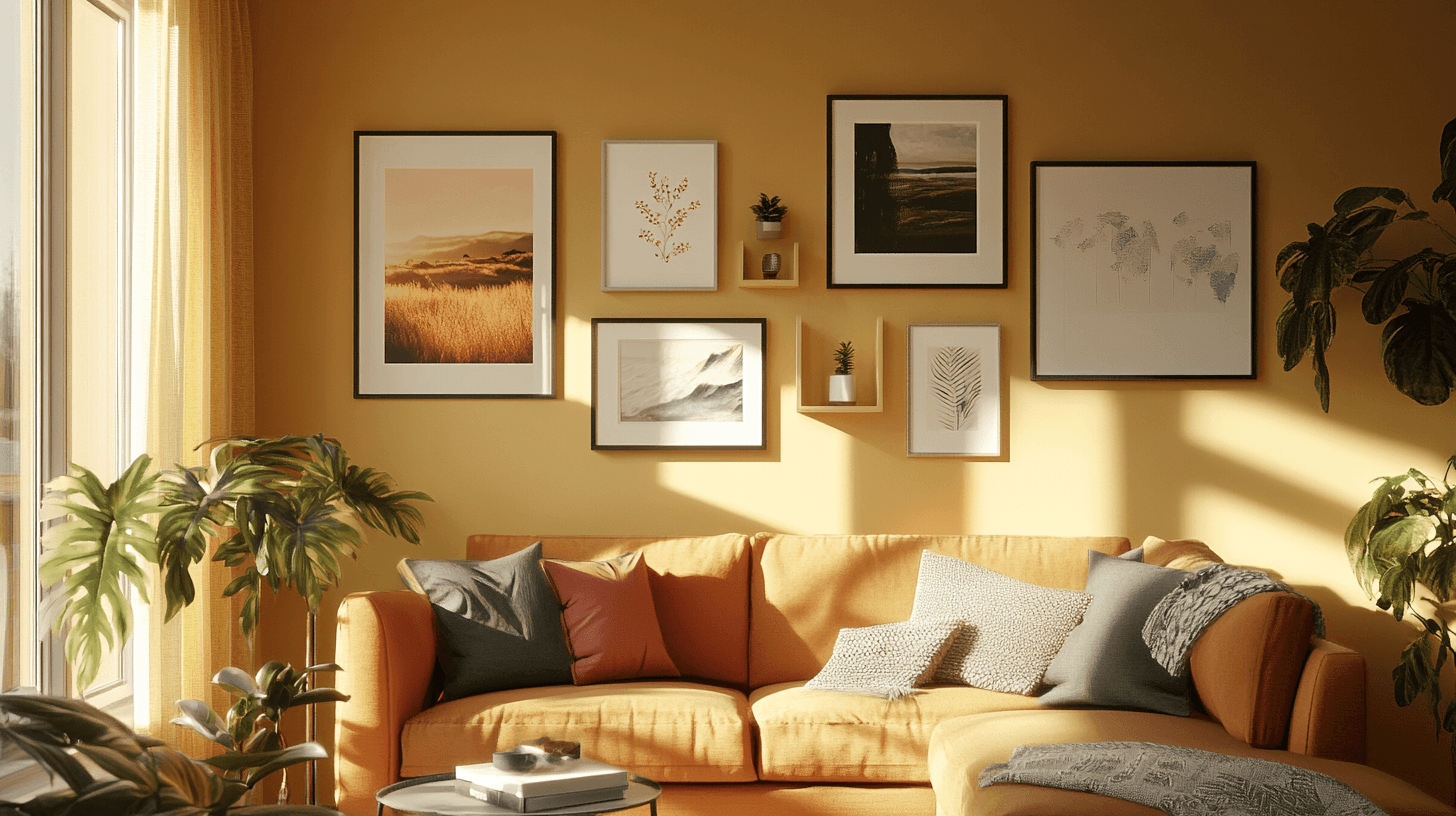 Bilderwände gestalten: Kunstwerke und Fotos inszenieren