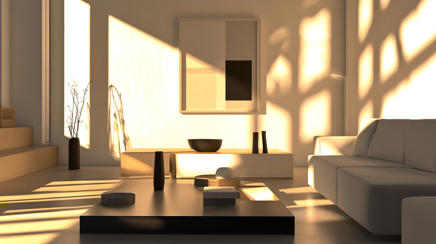 Dekoration mit geometrischen Formen: Minimalistische Eleganz
