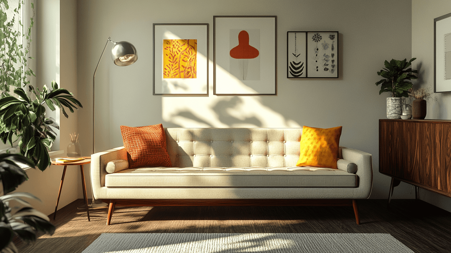 Wohnzimmer mit Retro-Elementen: Nostalgie trifft auf modernes Design