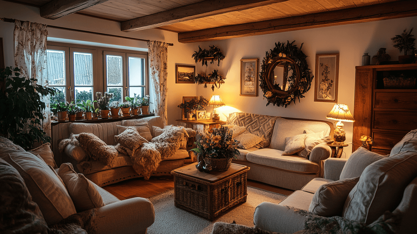 Wohnzimmer im Landhausstil: Rustikale Gemütlichkeit