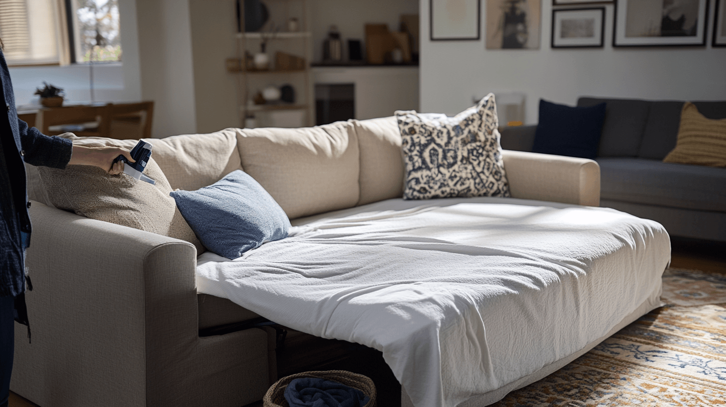 Pflege und Wartung von Schlafsofas