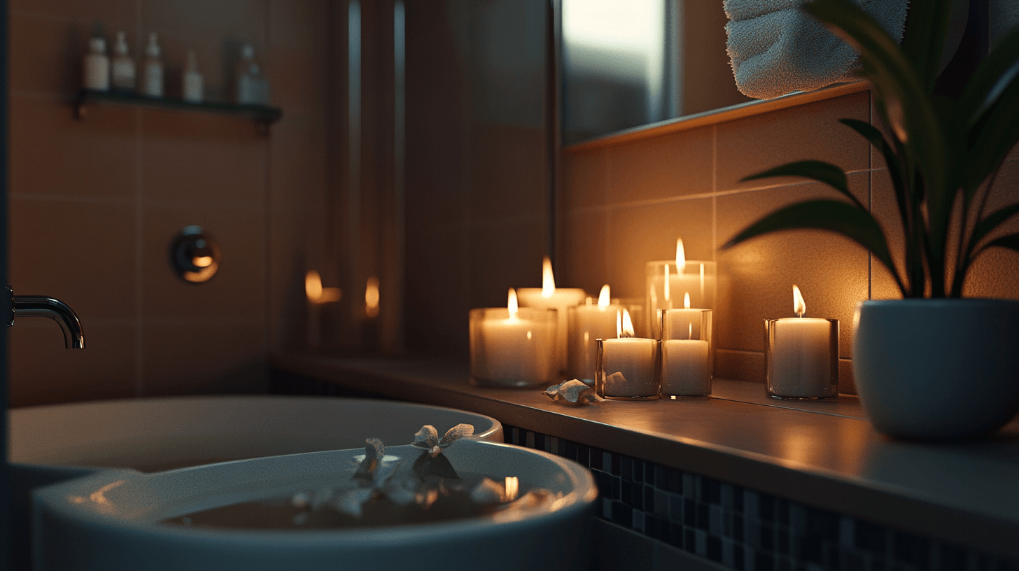 Kerzen im Badezimmer: Wellness-Oase für Zuhause