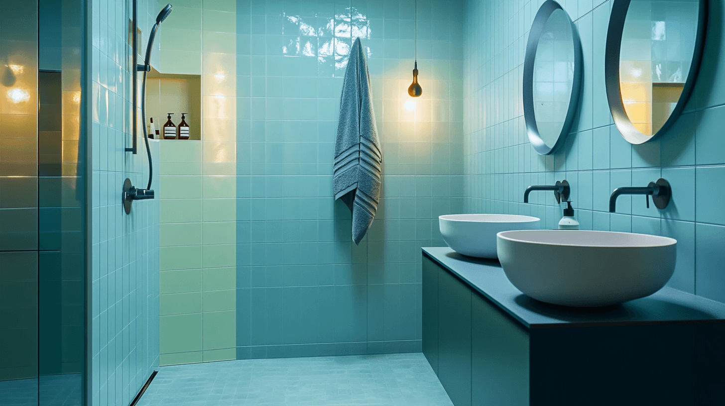 Farbgestaltung im Badezimmer: Frische durch Blau- und Grüntöne