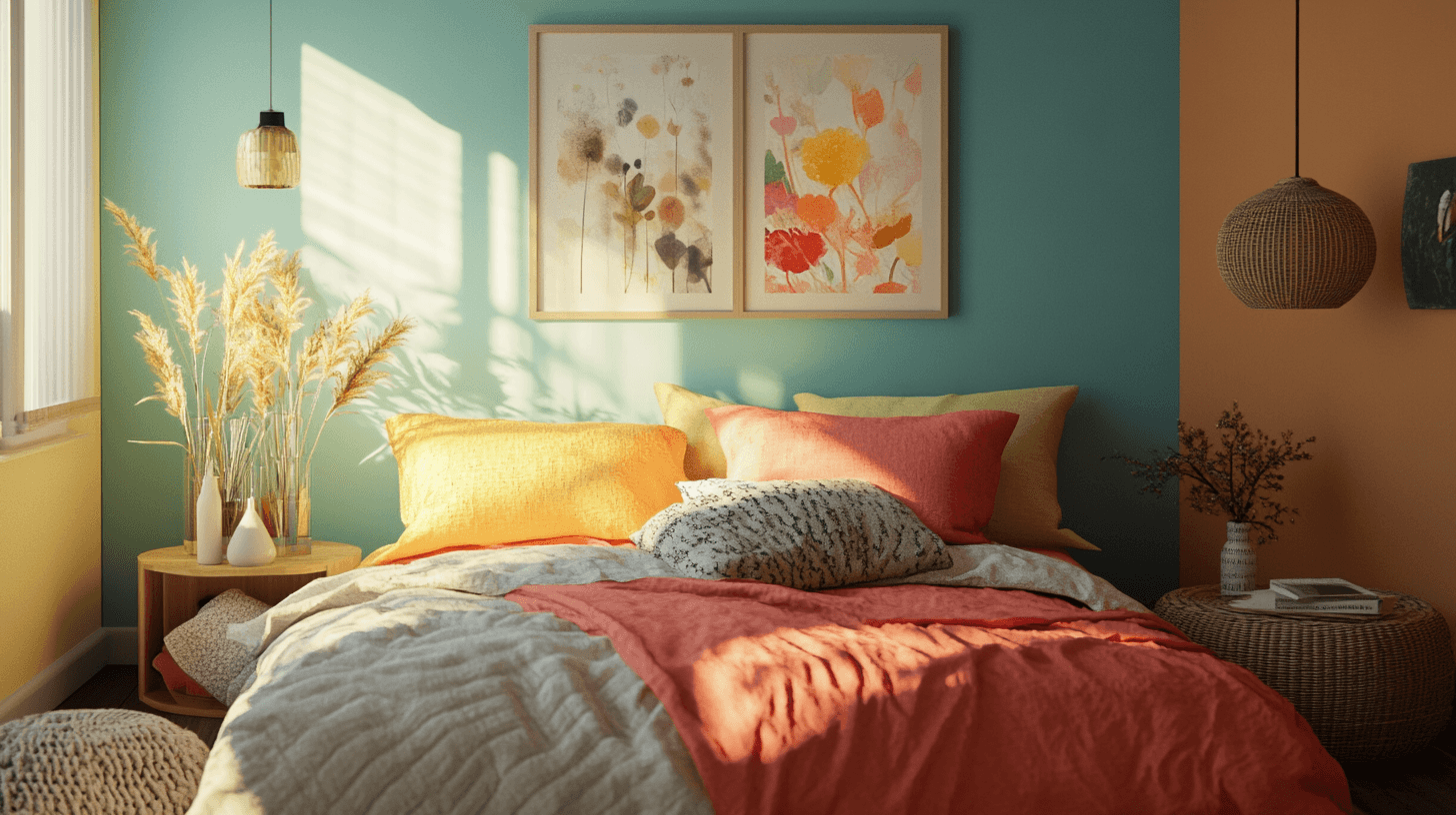 Farbige Wände im Schlafzimmer: Ruhe und Entspannung durch Farbe