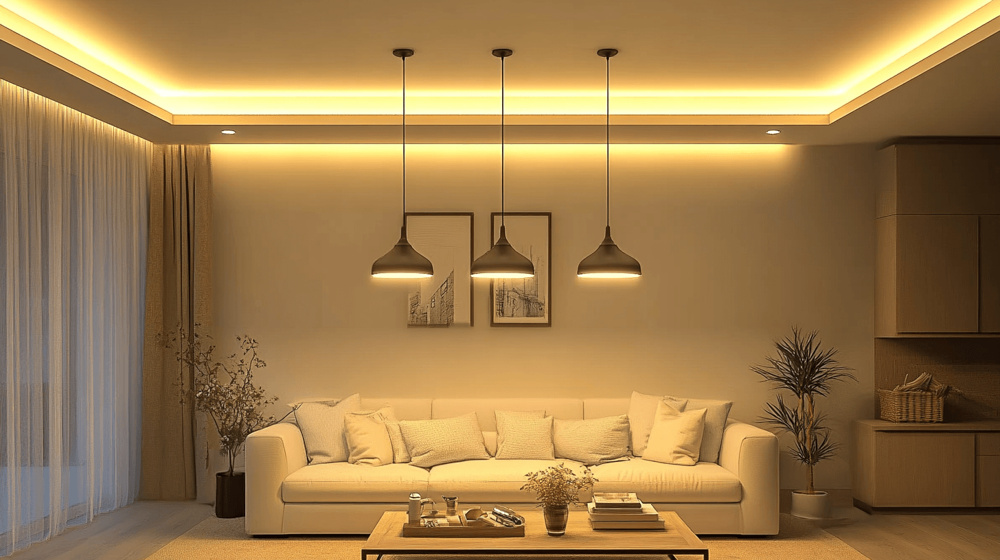 Pendelleuchten im Wohnzimmer: Akzente setzen und Atmosphäre schaffen